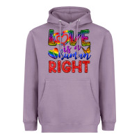 Lavender Love İs a Human Right Heavyweight Hoodie - BundleAndBundleShop
