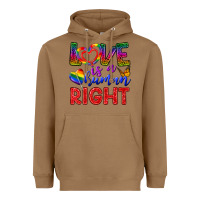 Toasted Coconut Love İs a Human Right Heavyweight Hoodie - BundleAndBundleShop