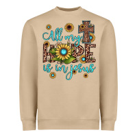 Mushroom all my hope is in jesus Heavyweight Sweatshirt - JahusDesignShop