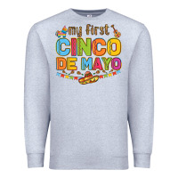 Heather Grey my first cinco de mayo Premium Sweatshirt - LillyAllenDesigns