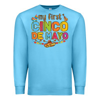 Ocean Blue my first cinco de mayo Premium Sweatshirt - LillyAllenDesigns