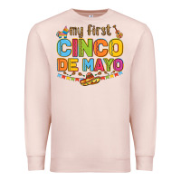 Pale Pink my first cinco de mayo Premium Sweatshirt - LillyAllenDesigns