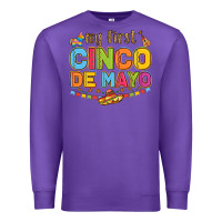 Purple my first cinco de mayo Premium Sweatshirt - LillyAllenDesigns