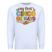 White my first cinco de mayo Premium Sweatshirt - LillyAllenDesigns