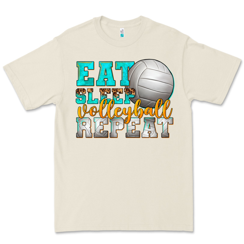 Eat Sleep Volleyball Repeat Premium Tee by texasbilliewilder | Teevron