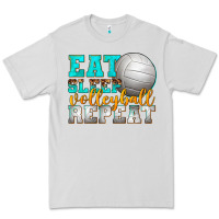 Dove Grey eat sleep volleyball repeat Premium Tee - texasbilliewilder