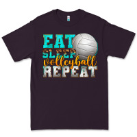 Plum eat sleep volleyball repeat Premium Tee - texasbilliewilder
