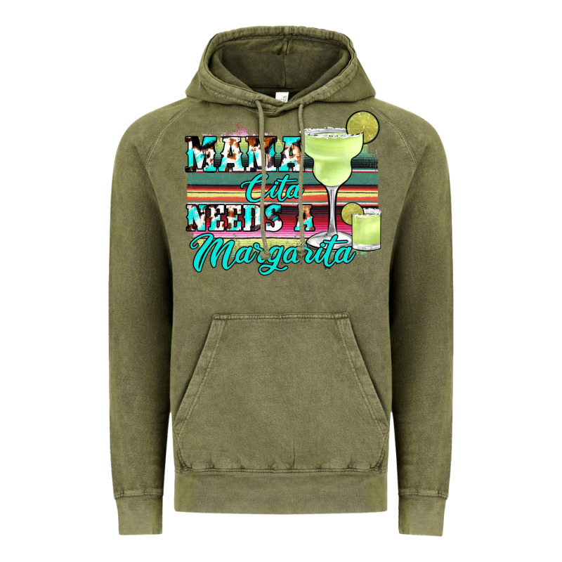 Mama Cita Needs A Margarita Vintage Hoodie by JahusDesignShop | Teevron