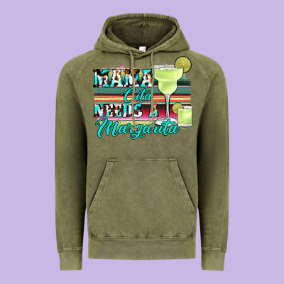 Mama Cita Needs A Margarita Vintage Hoodie Designed By Jahusdesignshop