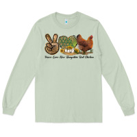 Matcha Peace Love New Hampshire Red Chicken Long Sleeve Tee - LillyAllenDesigns