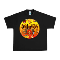 Black firefighter coasters Urban Heavy Tee - AdoDesignShop