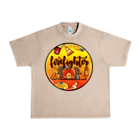 French Oak firefighter coasters Urban Heavy Tee - AdoDesignShop