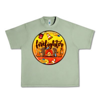 Oil Green firefighter coasters Urban Heavy Tee - AdoDesignShop