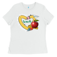 White teaching is a work of heart Ladies Tee - JahusDesignShop