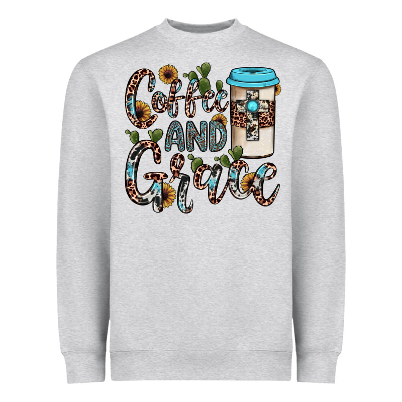Coffee And Grace Heavyweight Sweatshirt by JahusDesignShop | Teevron