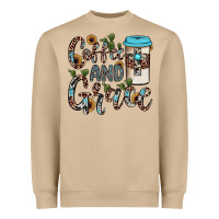 Mushroom coffee and grace Heavyweight Sweatshirt - JahusDesignShop