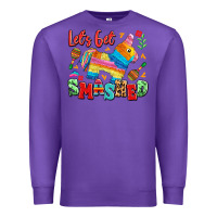 Purple let's get smashed Premium Sweatshirt - LillyAllenDesigns