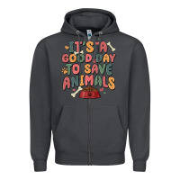 Smoke it's a good day to save animals Zipper Hoodie - MaliasSmallBusiness