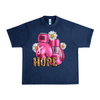 Navy Breast Cancer Boxing Gloves Urban Heavy Tee - Artiststas