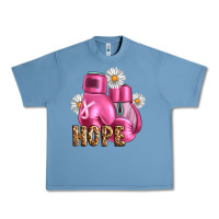 Pebble Blue Breast Cancer Boxing Gloves Urban Heavy Tee - Artiststas