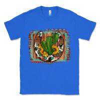 True Royal cactus sunflower cowhide horseshoe  background Classic Tee - Artiststas
