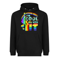 Black Lgbtq İ'm Cool With İt Heavyweight Hoodie - BundleAndBundleShop