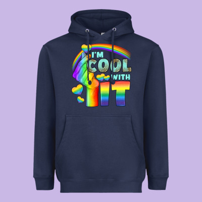 Lgbtq İ'm Cool With İt Heavyweight Hoodie Designed By Bundleandbundleshop