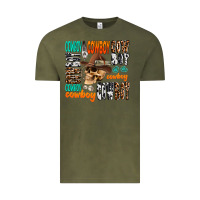 Vintage Olive cowboy Vintage Tee - AdoDesignShop