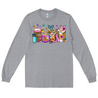 Heather Grey hair hustler coffee Long Sleeve Tee - Jasminsmagicworld