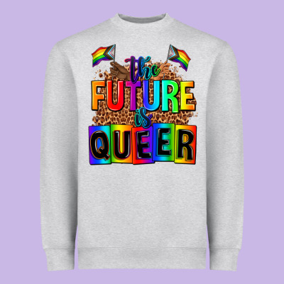 The Fuuture Is Queer Heavyweight Sweatshirt Designed By Adodesignshop