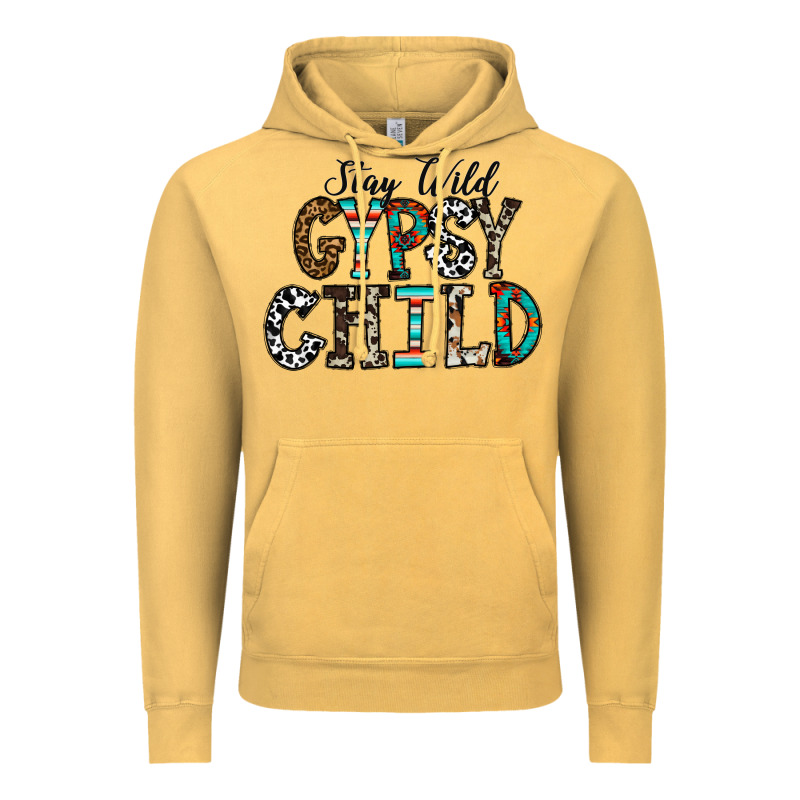 Stay Wild Gypsy Child Vintage Hoodie by CowhideDigitalArt | Teevron