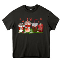 Asphalt coffee cups lady bug with daisies Heavy Core Tee - texasbilliewilder
