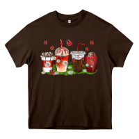 Coffee Cups Lady Bug With Daisies Heavy Core Tee | Teevron