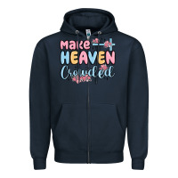 Navy make heaven crowded Zipper Hoodie - MaliasSmallBusiness