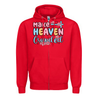 Red make heaven crowded Zipper Hoodie - MaliasSmallBusiness