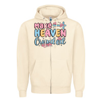 Sandshell make heaven crowded Zipper Hoodie - MaliasSmallBusiness