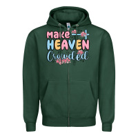Sports Green make heaven crowded Zipper Hoodie - MaliasSmallBusiness