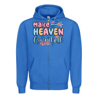 Make Heaven Crowded Zipper Hoodie | Teevron