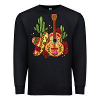 Black mexican guitar Premium Sweatshirt - LillyAllenDesigns