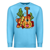 Ocean Blue mexican guitar Premium Sweatshirt - LillyAllenDesigns