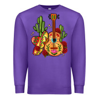 Purple mexican guitar Premium Sweatshirt - LillyAllenDesigns