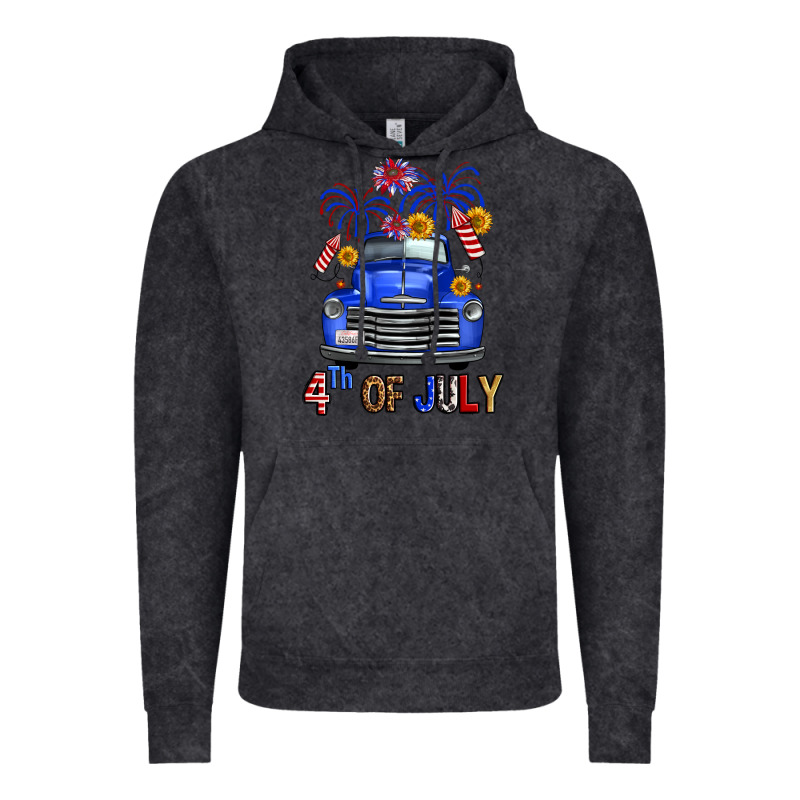 Western Fourth Of July Truck Vintage Hoodie by FaDigitalArtStudio | Teevron