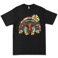 Black scottish calf rainbow Premium Tee - BarkalooDesign