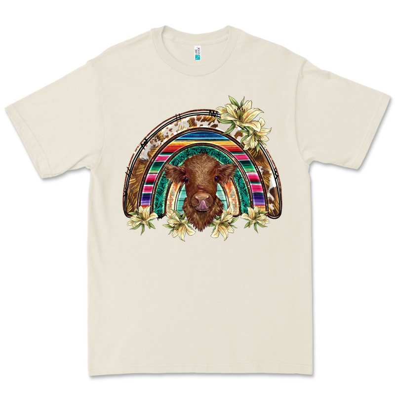 Scottish Calf Rainbow Premium Tee by BarkalooDesign | Teevron