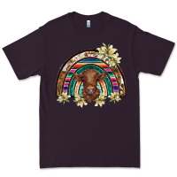 Plum scottish calf rainbow Premium Tee - BarkalooDesign