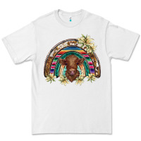 White scottish calf rainbow Premium Tee - BarkalooDesign