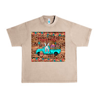 French Oak happy easter truck Urban Heavy Tee - JahusDesignShop