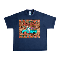 Navy happy easter truck Urban Heavy Tee - JahusDesignShop