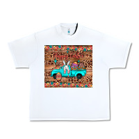 White happy easter truck Urban Heavy Tee - JahusDesignShop