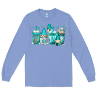 Colony Blue winter christmas gnomes coffee cups Long Sleeve Tee - Jasminsmagicworld